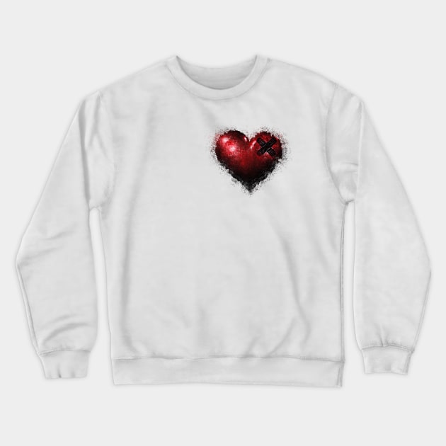 Healing Heart Crewneck Sweatshirt by Siniguelas